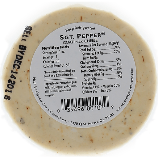 slide 3 of 4, Cypress Grove Sgt. Pepper Goat Cheese, 4 oz