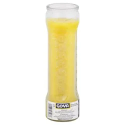 Goya Novena Yellow Tall Tumbler 8 Inch Glass Candle 1 Each