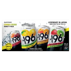 Minus 196 Combo Crush Variety Pack Vodka Seltzers 8 x 355 ml