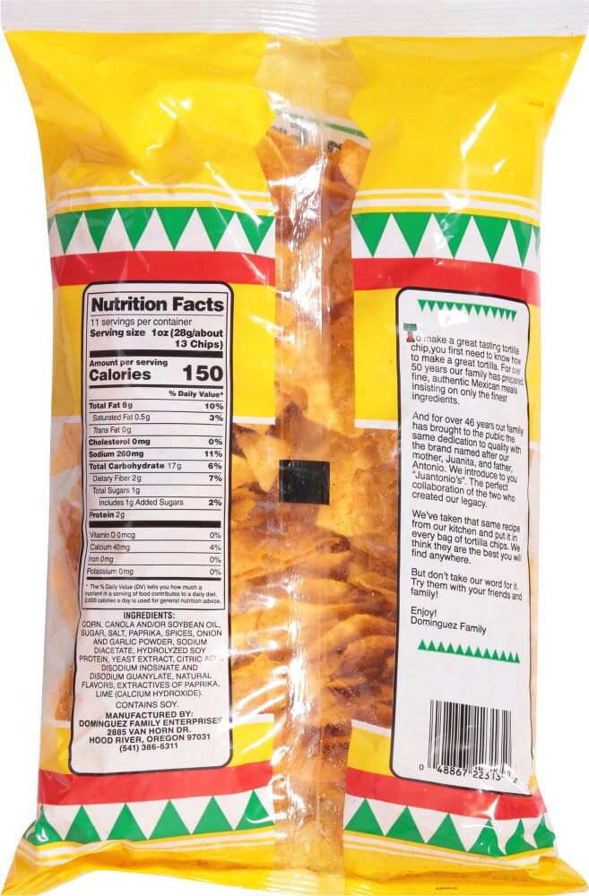 slide 3 of 6, Juantonio's Gluten Free Sweet Chili Tortilla Chips, 11 oz