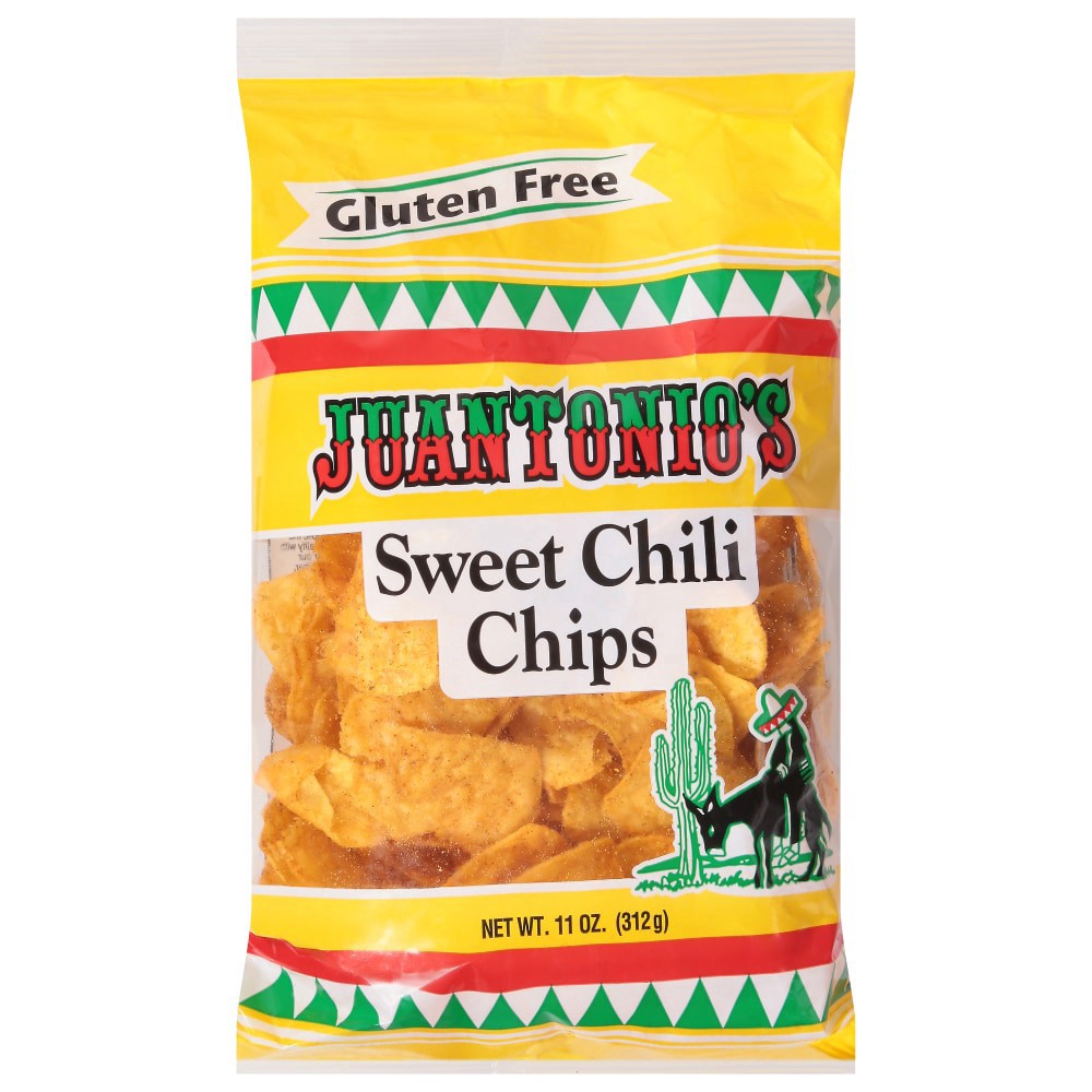 slide 1 of 6, Juantonio's Gluten Free Sweet Chili Tortilla Chips, 11 oz