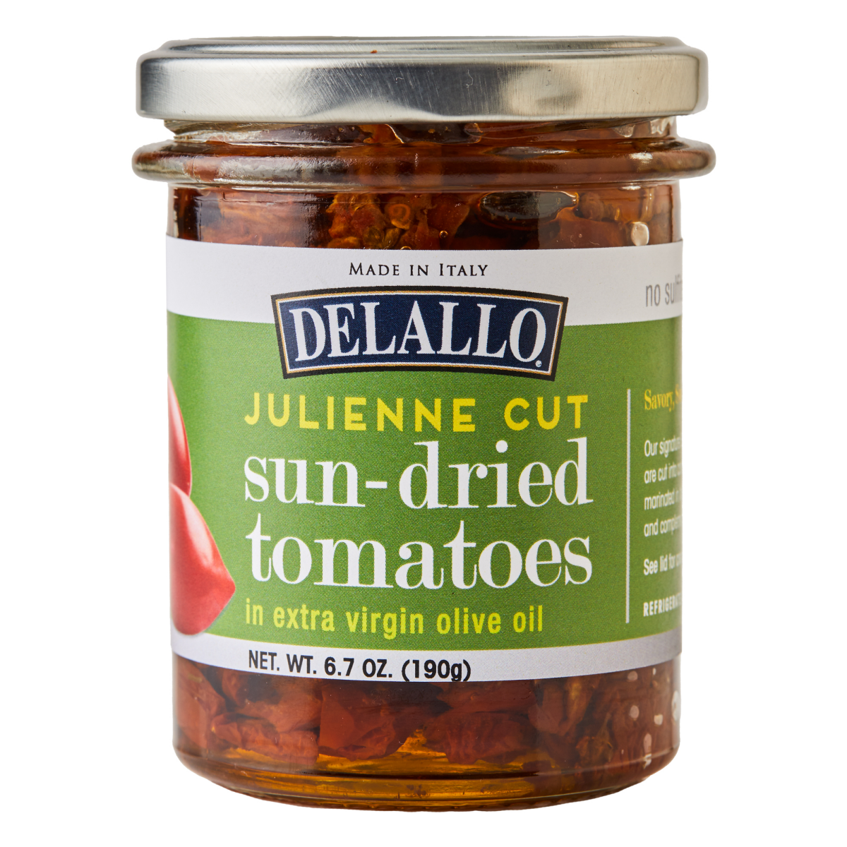 slide 1 of 5, DeLallo Julienne Cut Sun-Dried Tomatoes with Extra Virgin Olive Oil, 6.7 oz