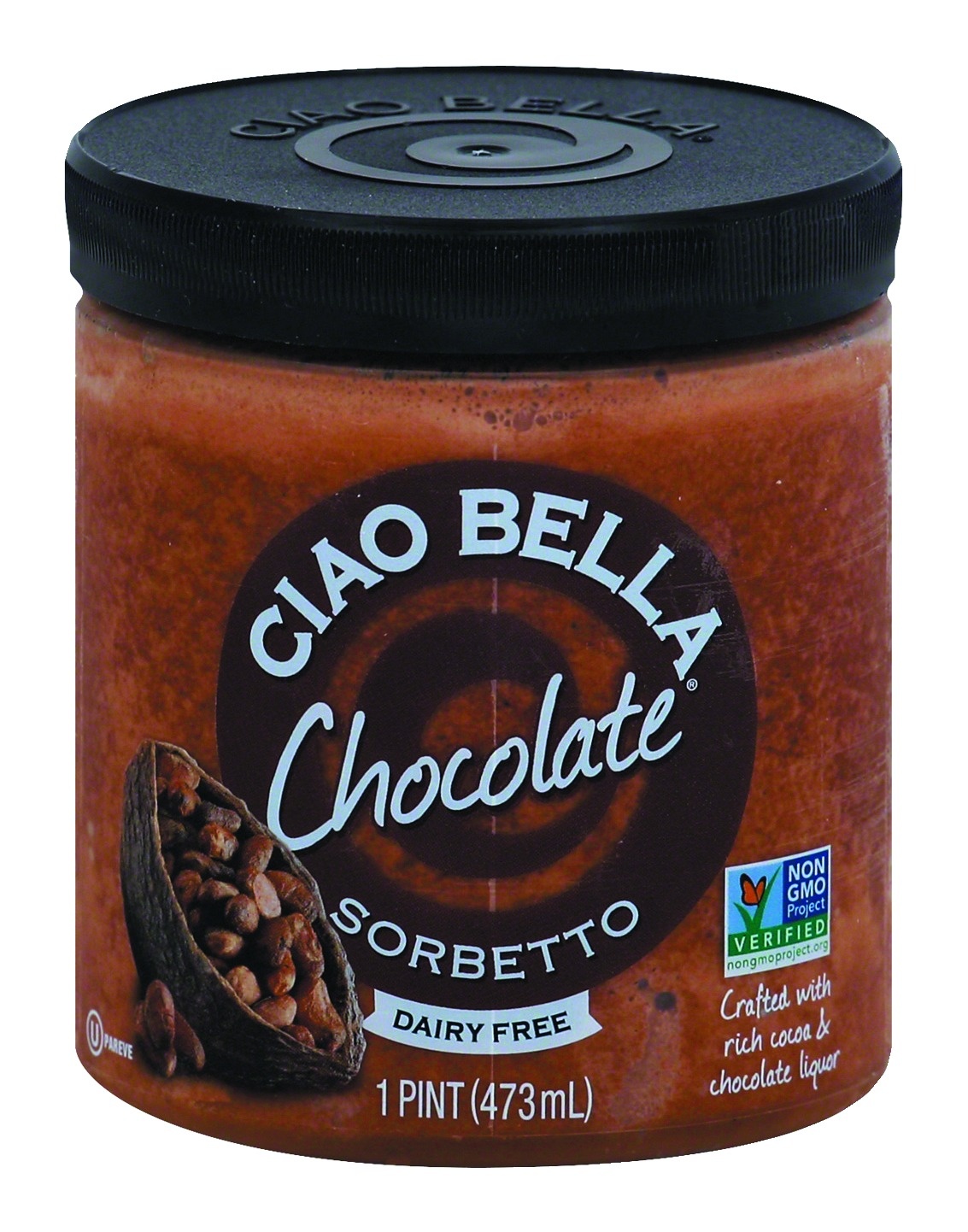 slide 1 of 1, Ciao Bella Sorbetto- Dark Chocolate, 14 oz