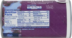 Kroger Frozen 100% Grape Juice Concentrate