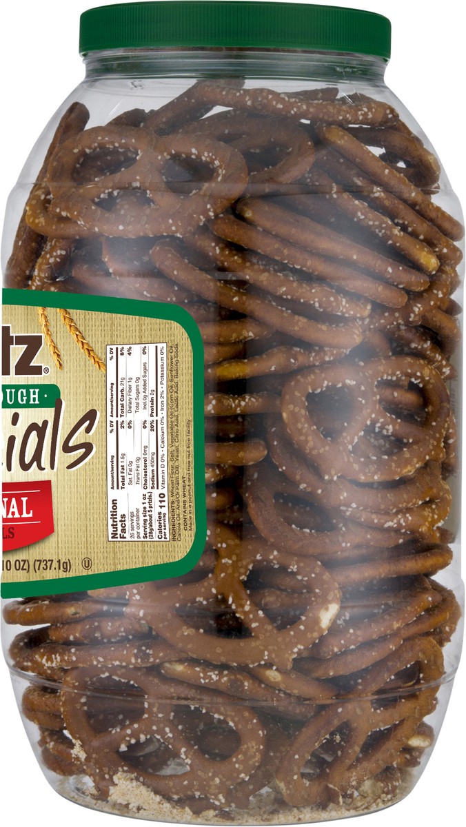 slide 4 of 11, Utz Sourdough Specials Original Pretzel Barrel, 25.5 oz