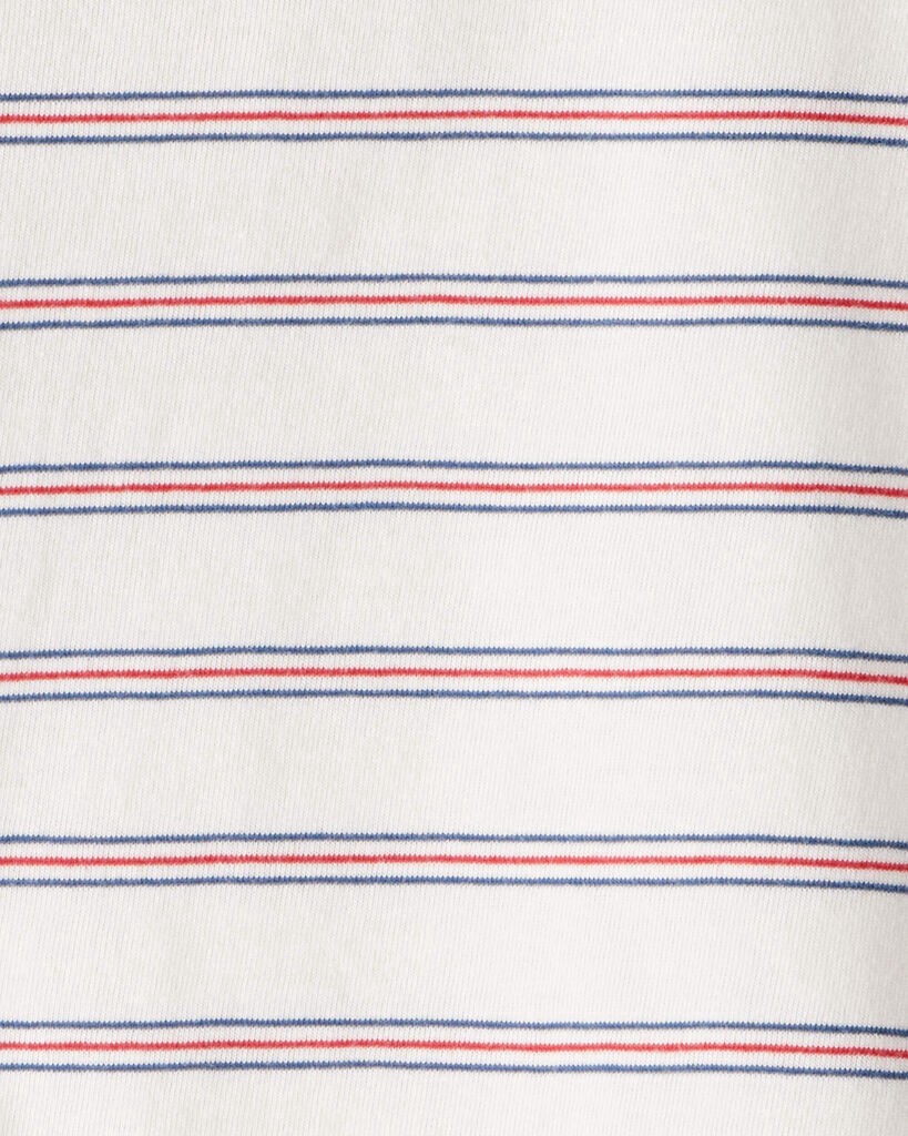 slide 2 of 2, Carter's Carters Baby Boy Striped Long-Sleeve Tee Ivory 18M, 1 ct