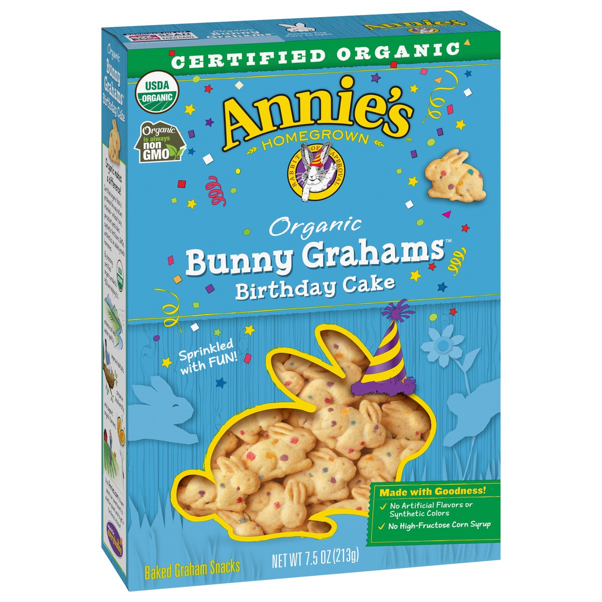 slide 7 of 13, Annie's Organic Birthday Cake Bunny Graham Snacks, 7.5 oz, 7.5 oz