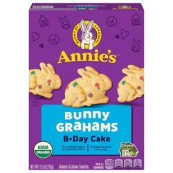 Annie's Organic Birthday Cake Bunny Graham Snacks, 7.5 oz