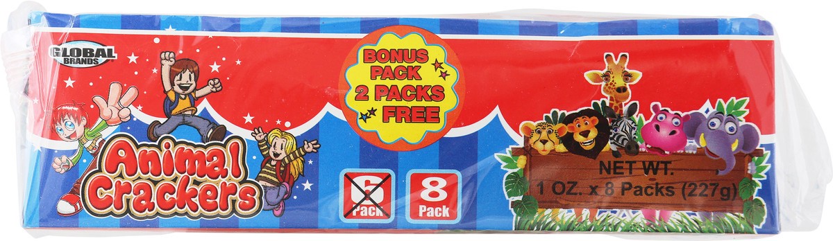 slide 6 of 14, Global Brands Global 6 Pack Animal Crackers, 6 oz