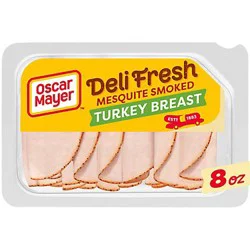 Oscar Mayer Deli Fresh Mesquite Smoked Turkey Breast Sliced Lunch Meat Tray - 8 Oz