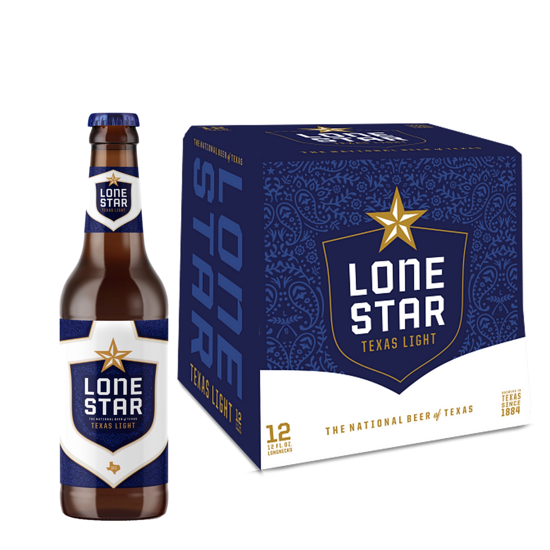 slide 1 of 7, Lone Star Light Lone Star Texas Light Beer, 12 Pack, 12 fl oz Bottles, 12 ct