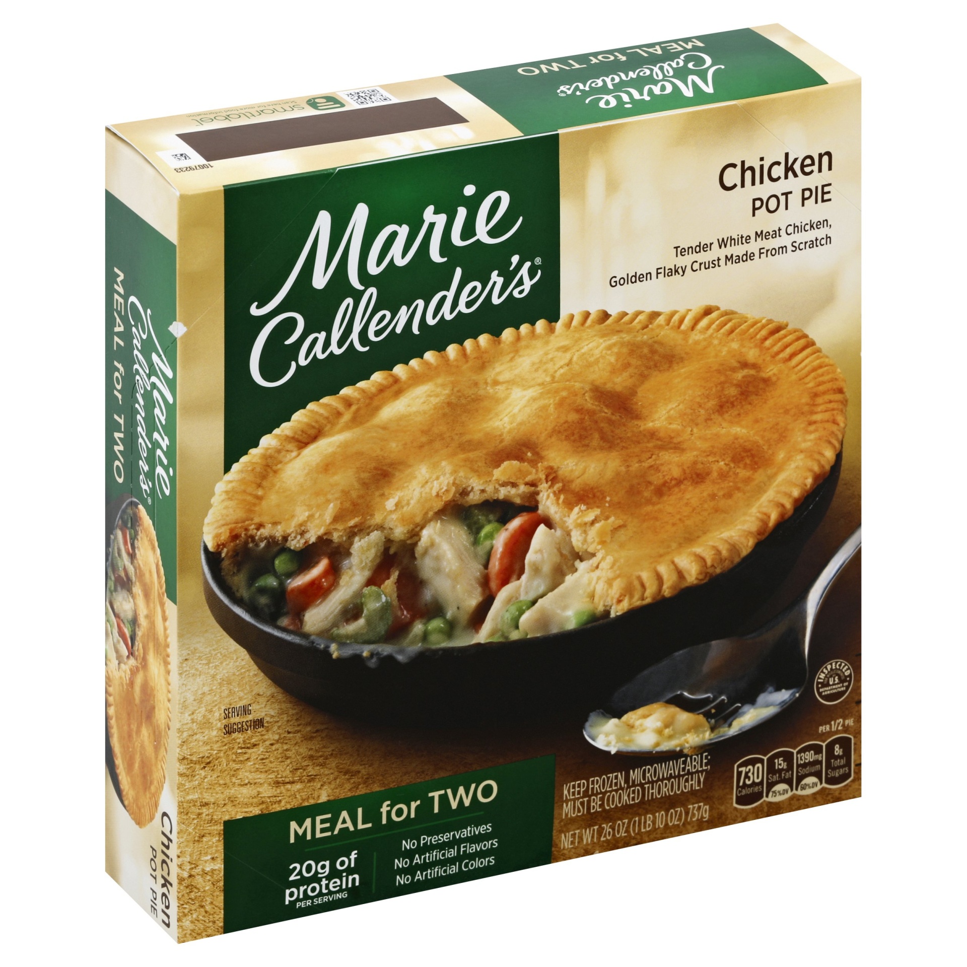 slide 1 of 4, Marie Callender's Chicken Pot Pie Meal For Two, 26 oz