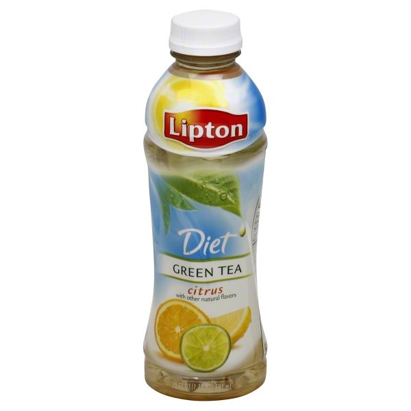 slide 1 of 1, Lipton Green Tea, Citrus, Diet - 20 oz, 20 oz