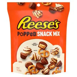 REESE'S Chocolate Peanut Butter Popped, Snack Mix Bag, 8 oz
