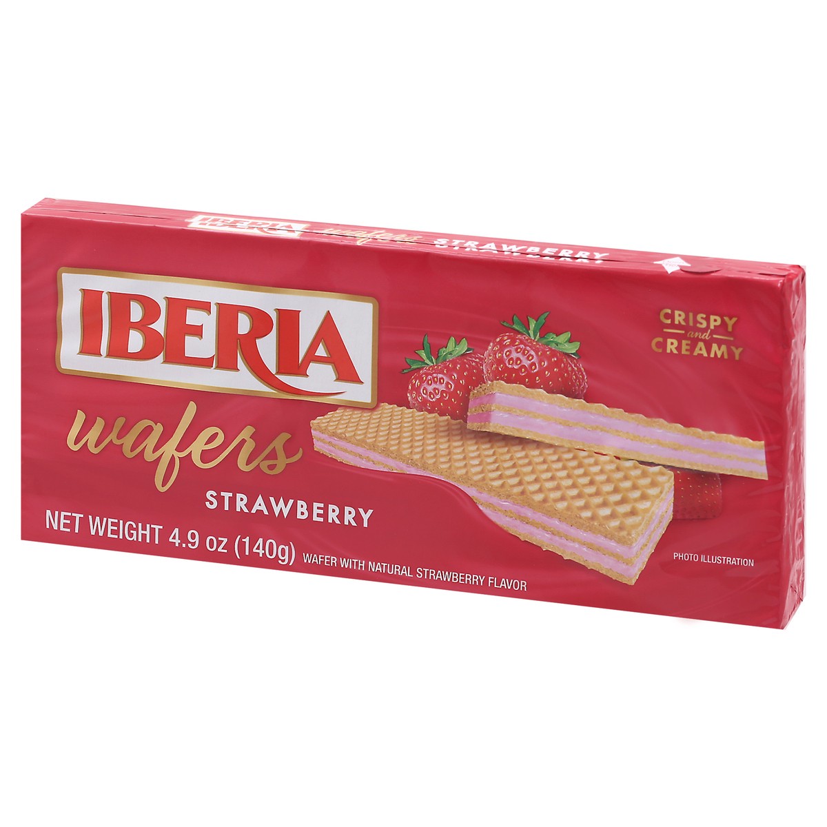 slide 3 of 9, Iberia Strawberry Wafers 4.9 oz, 4.9 oz