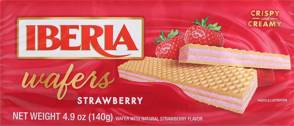slide 5 of 9, Iberia Strawberry Wafers 4.9 oz, 4.9 oz