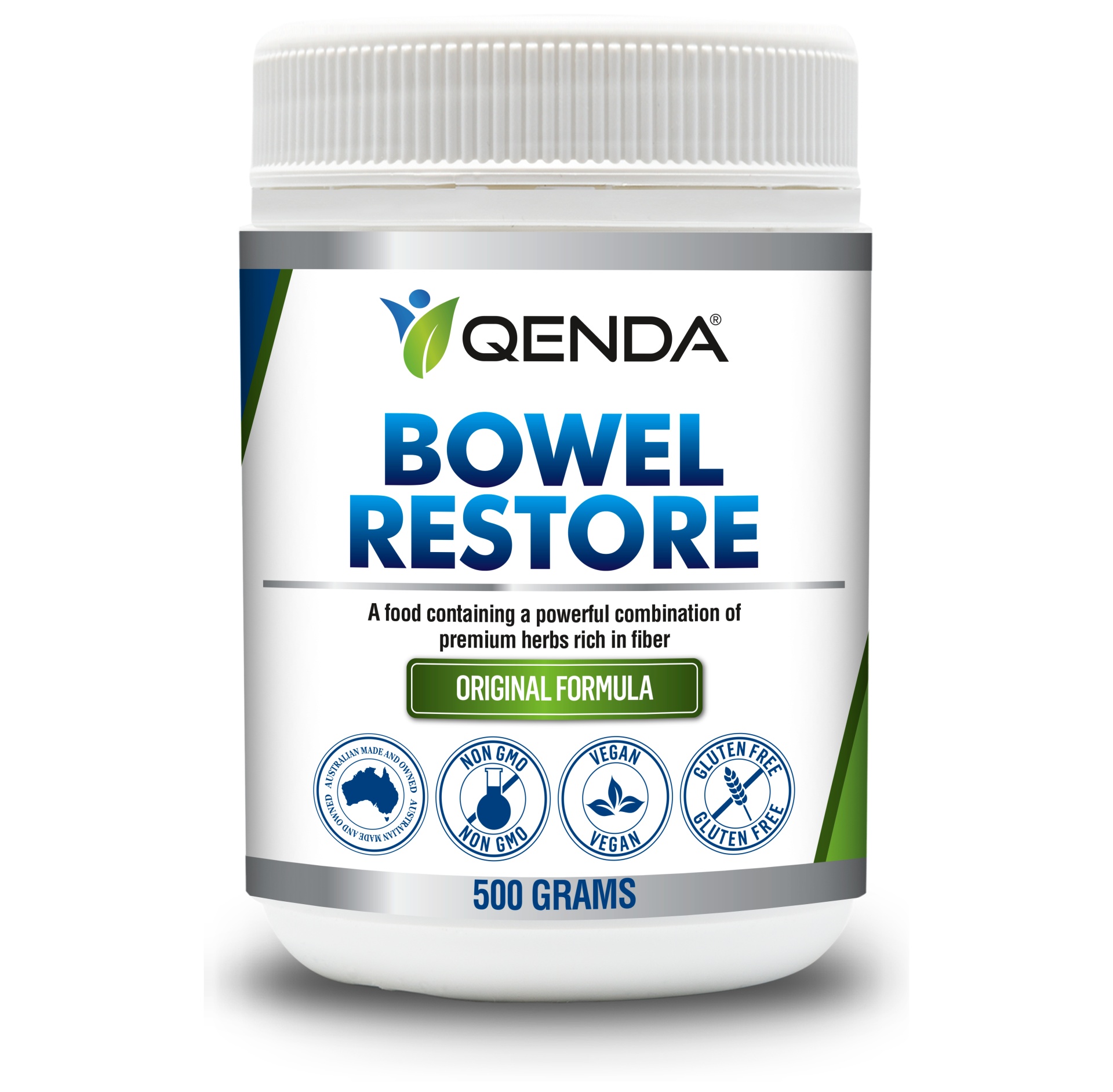 slide 1 of 1, Qenda Bowel Restore Original, 500 gram