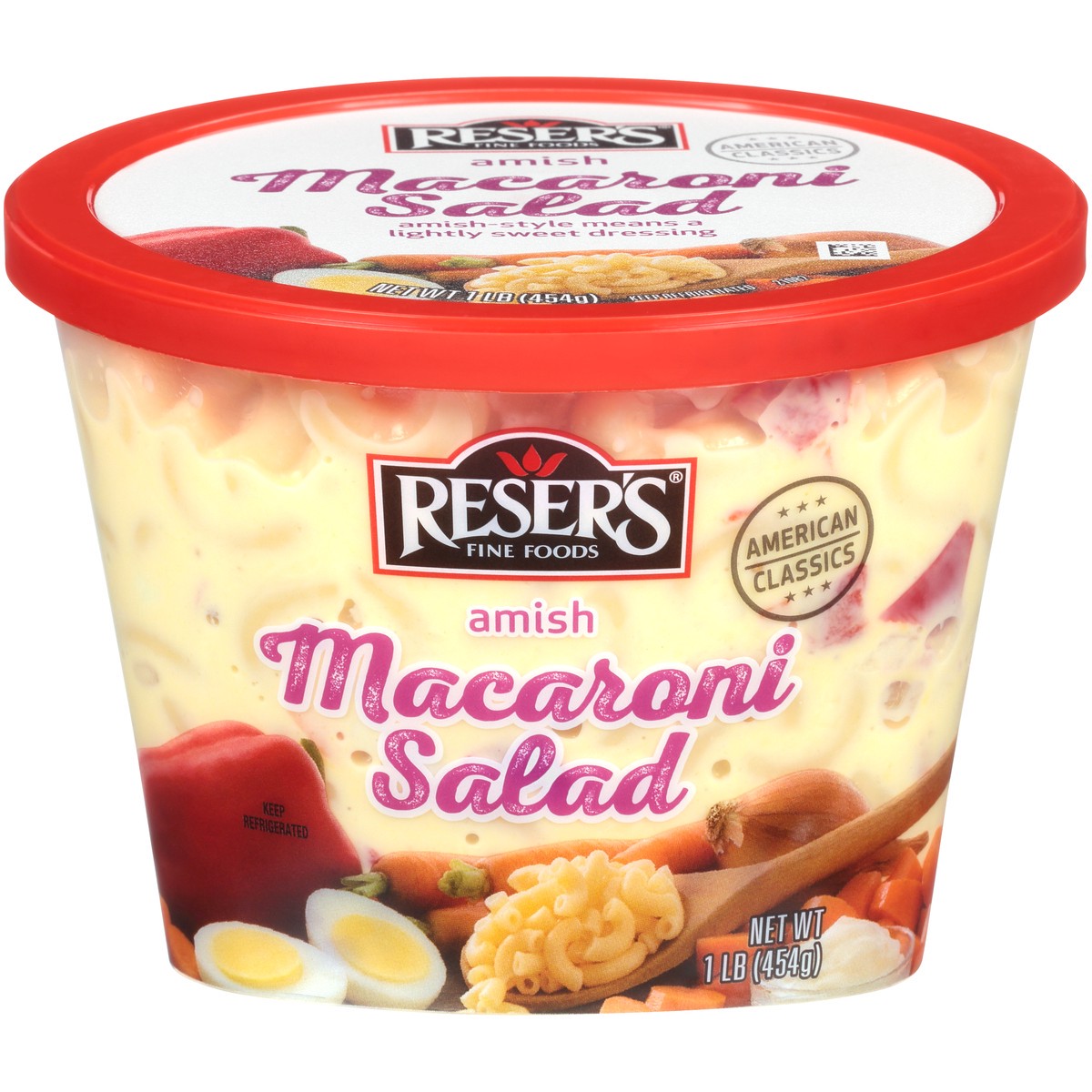 slide 1 of 7, Reser's Macaroni Salad, 1 lb