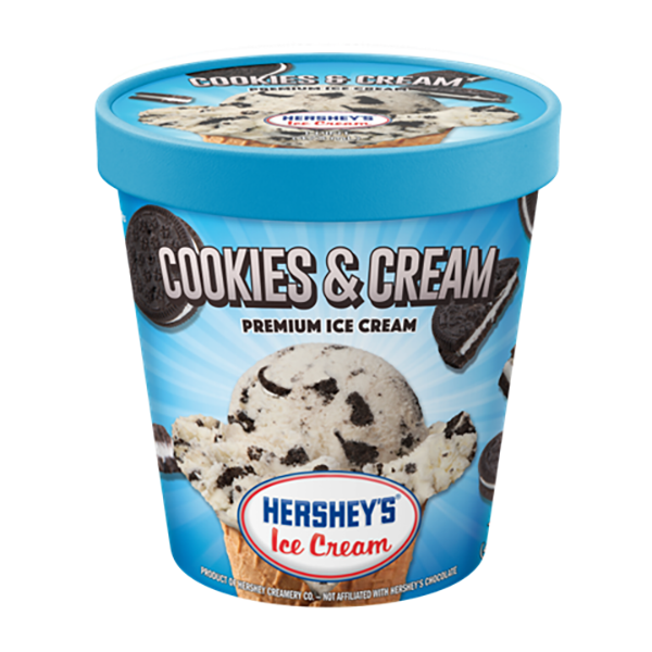 slide 1 of 1, Hershey's Cookies & Cream Premium Ice Cream, 16 oz