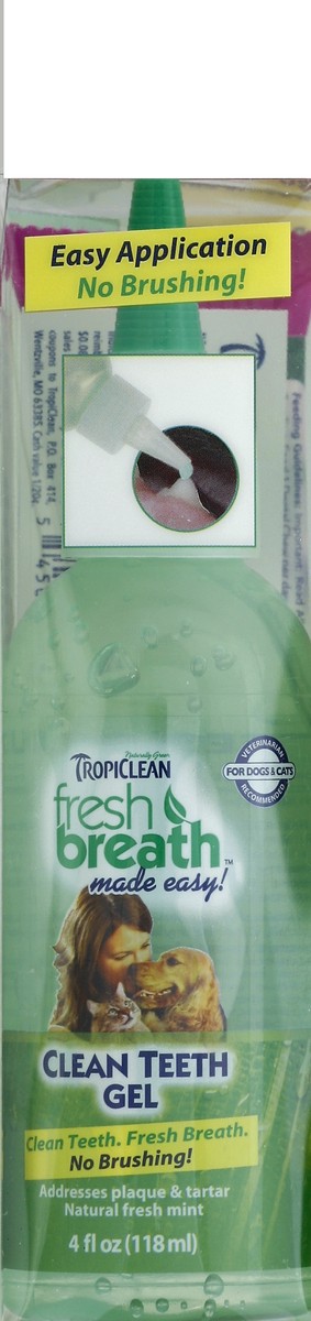 slide 4 of 4, TropiClean Clean Teeth Gel 4 oz, 4 oz