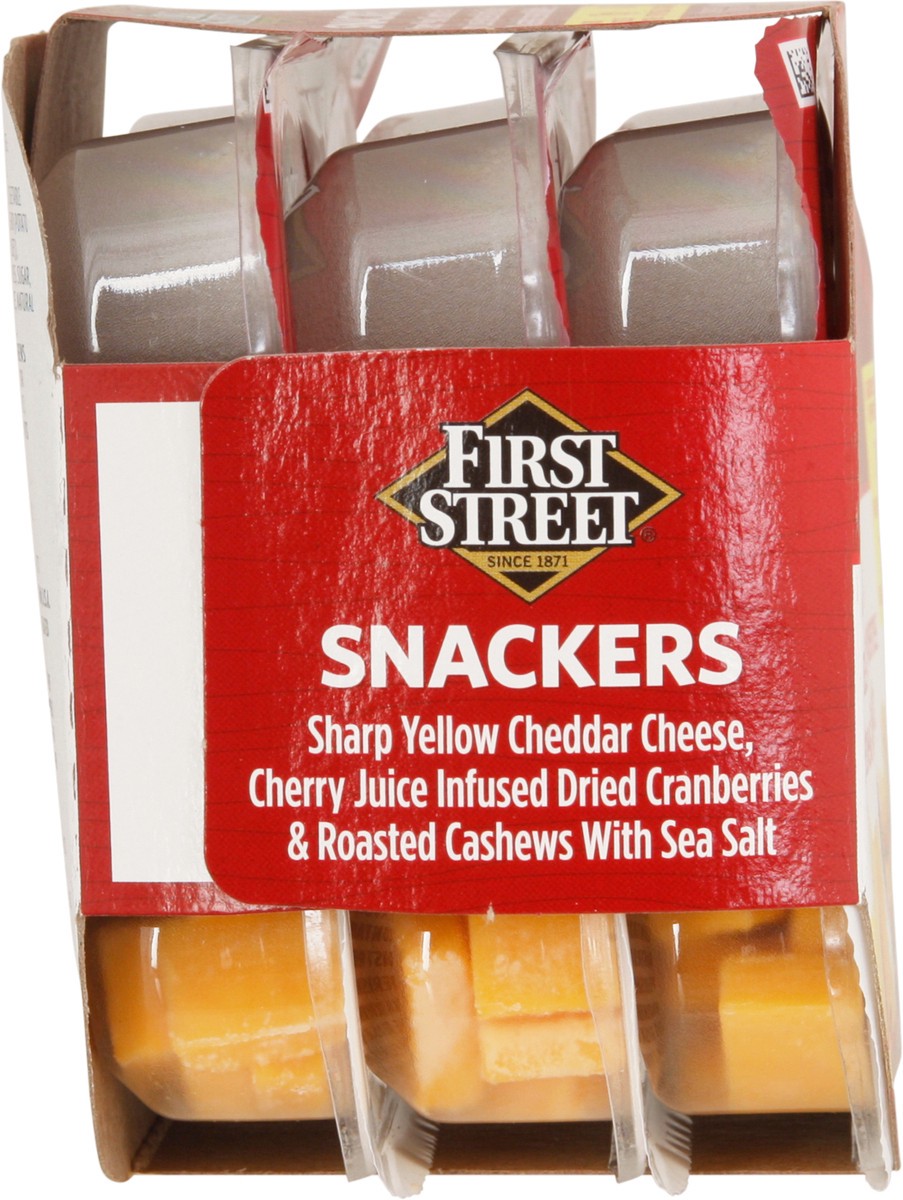 slide 2 of 13, First Street Cheddar Cranberry Snacker, 3 x 1.5 oz