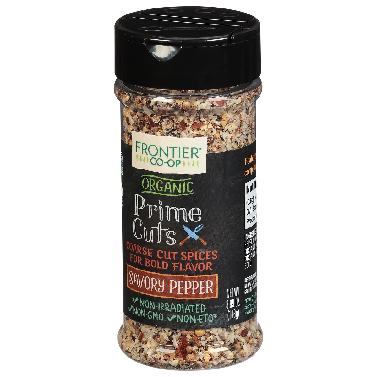 slide 6 of 11, Frontier Co-Op Organic Prime Cuts Organic Savory Pepper - 3.99 oz, 3.99 oz