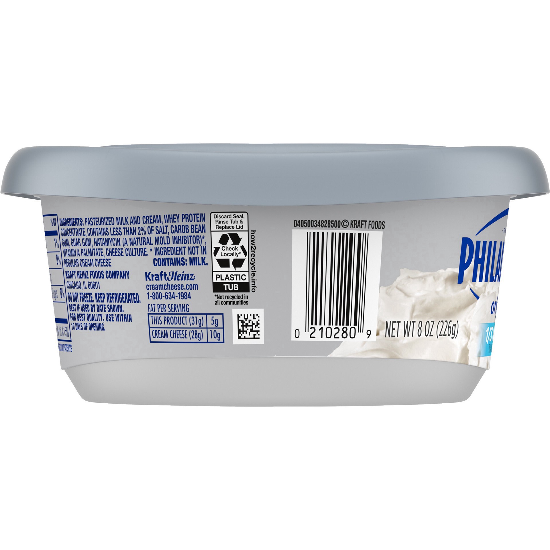 slide 24 of 51, Philadelphia Reduced Fat Cream Cheese Spread - 8oz, 8 oz