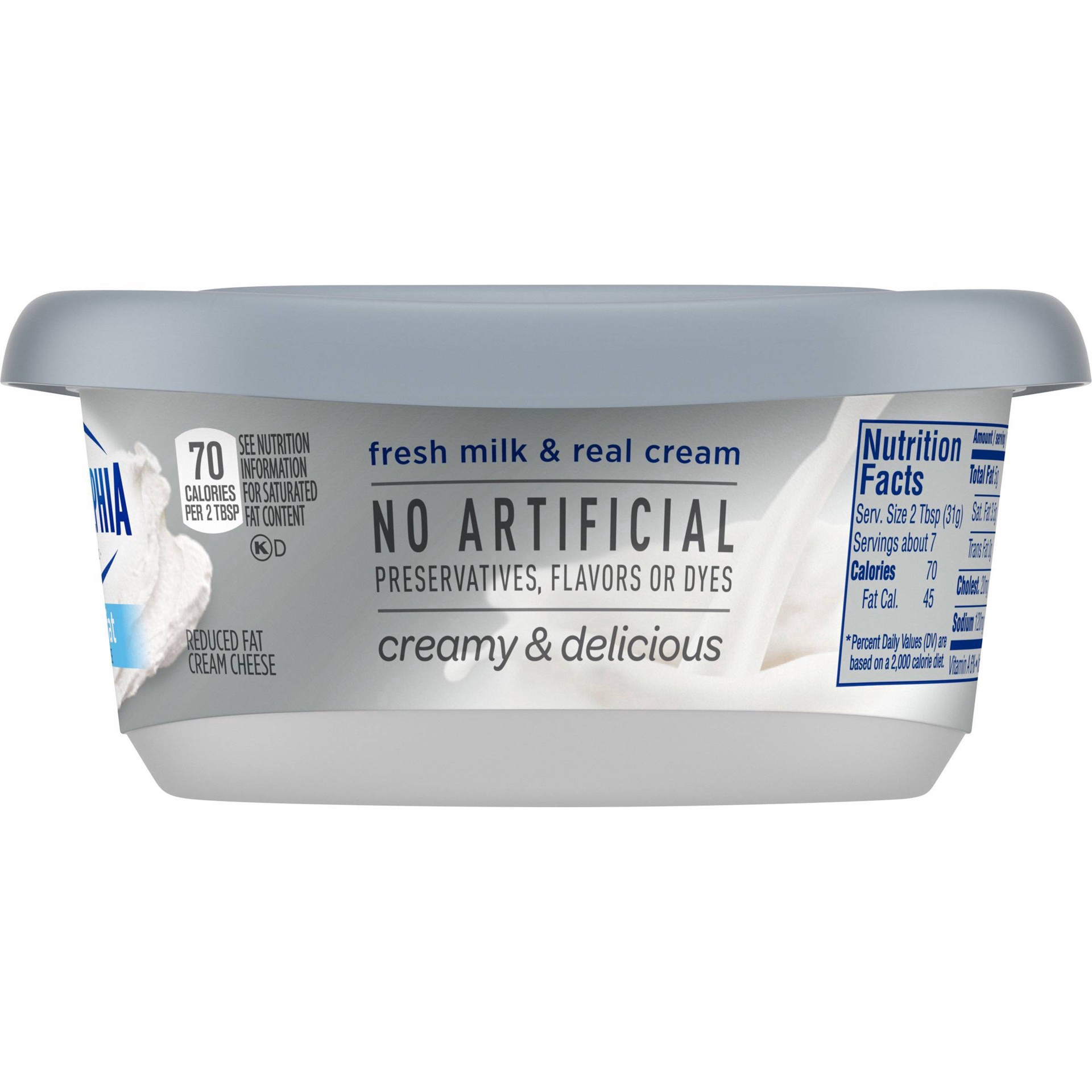 slide 15 of 51, Philadelphia Reduced Fat Cream Cheese Spread - 8oz, 8 oz