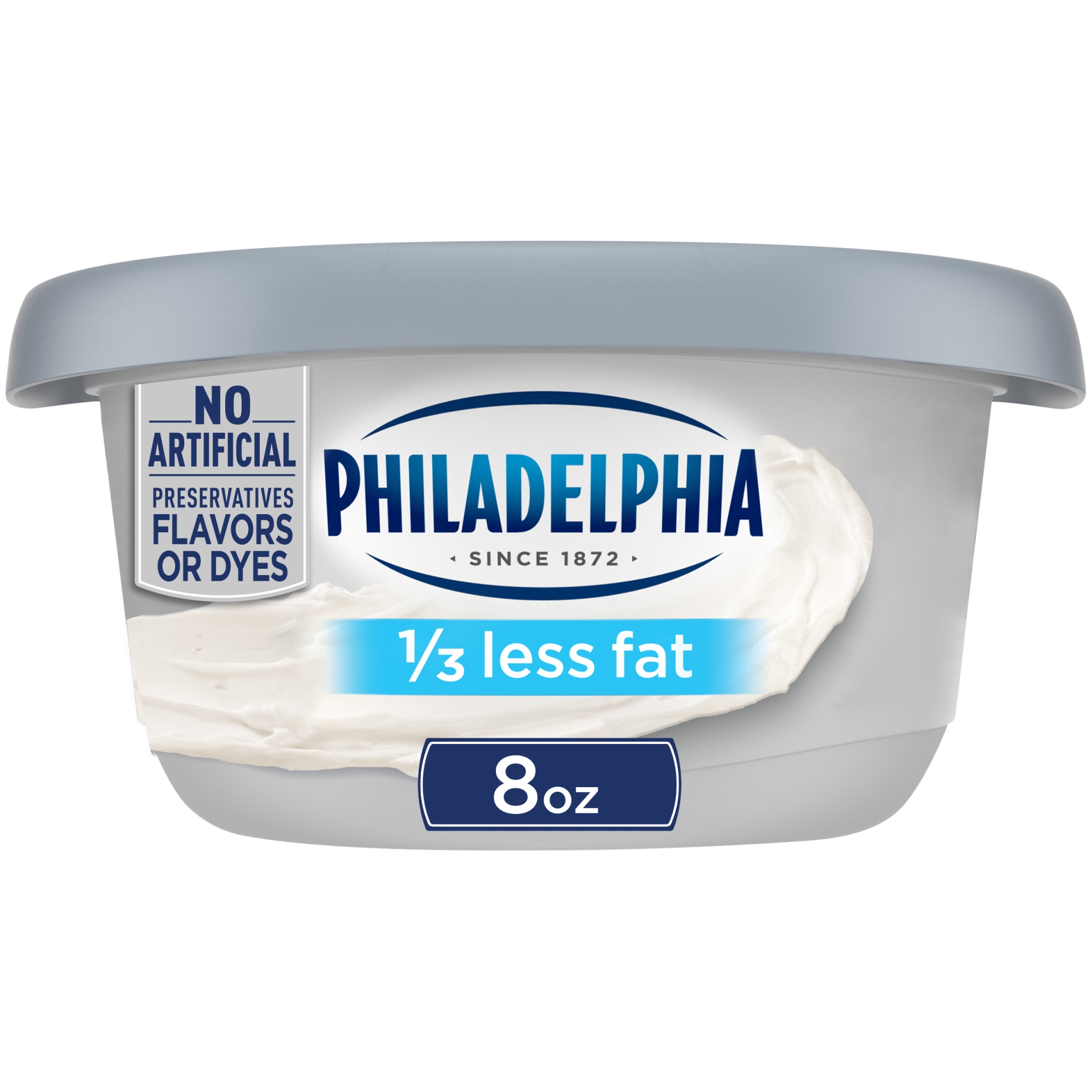 slide 1 of 12, Philadelphia Reduced Fat Cream Cheese Spread with 1/3 Less Fat, 8 oz