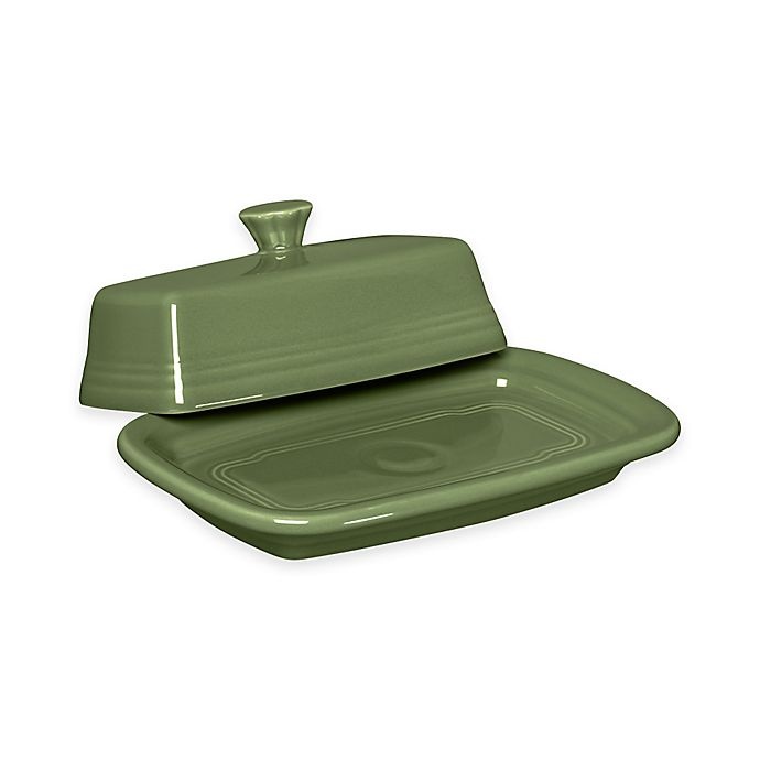 slide 1 of 1, Fiesta Extra-Large Covered Butter Dish - Sage, 1 ct