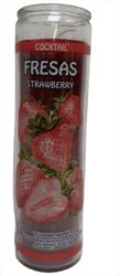Brlox Candle - 8 inch Strawberry Scented Floral
