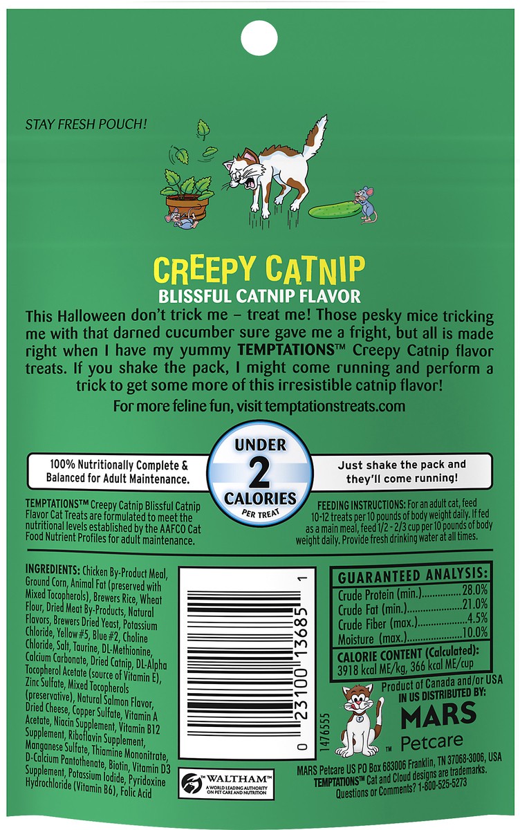slide 6 of 7, Temptations Creepy Catnip Halloween Cat Treats - 3oz, 3 oz