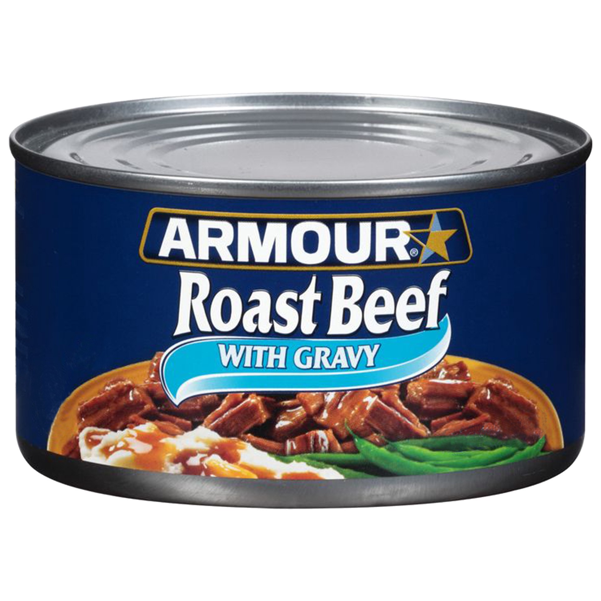 slide 1 of 3, Armour Roast Beef With Gravy, 12 oz