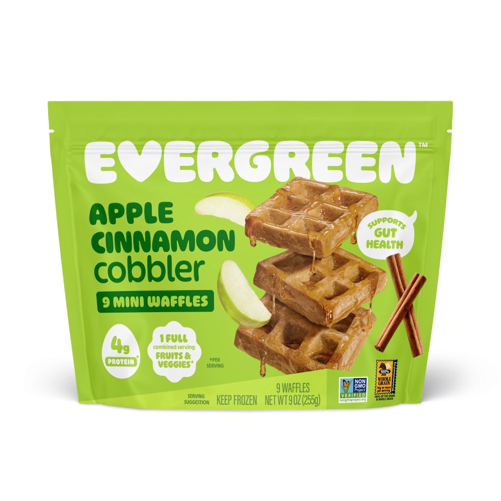 slide 4 of 6, Evergreen Wafflesminapl Cin Coblr, 9 ct; 9 oz