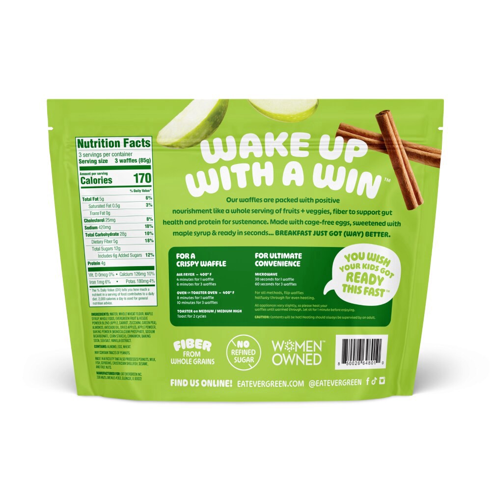 slide 3 of 6, Evergreen Wafflesminapl Cin Coblr, 9 ct; 9 oz