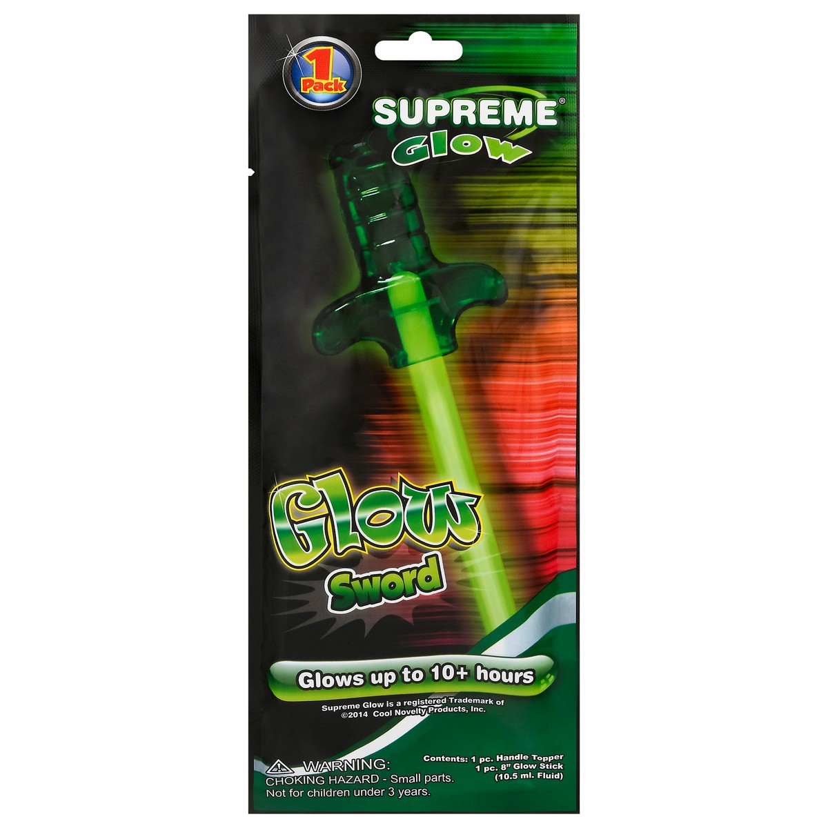 slide 1 of 11, Supreme Green Glow Sword, 1 ct
