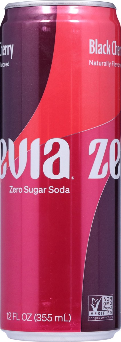 slide 2 of 9, Zevia Black Cherry Zeri Calorie Soda Single - 12 fl oz, 12 fl oz