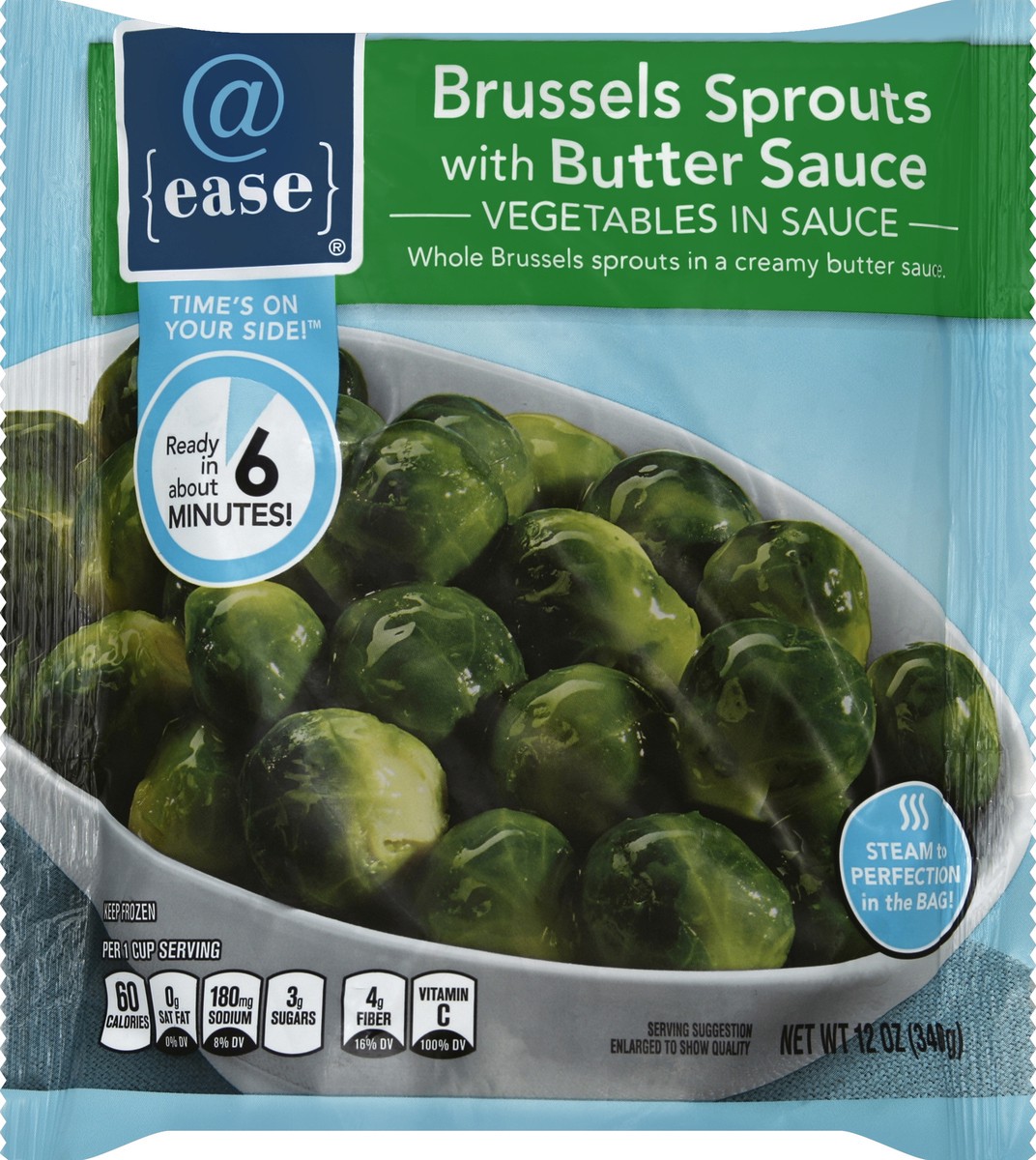 slide 5 of 6, @ease Brussels Sprouts, with Butter Sauce, 12 oz
