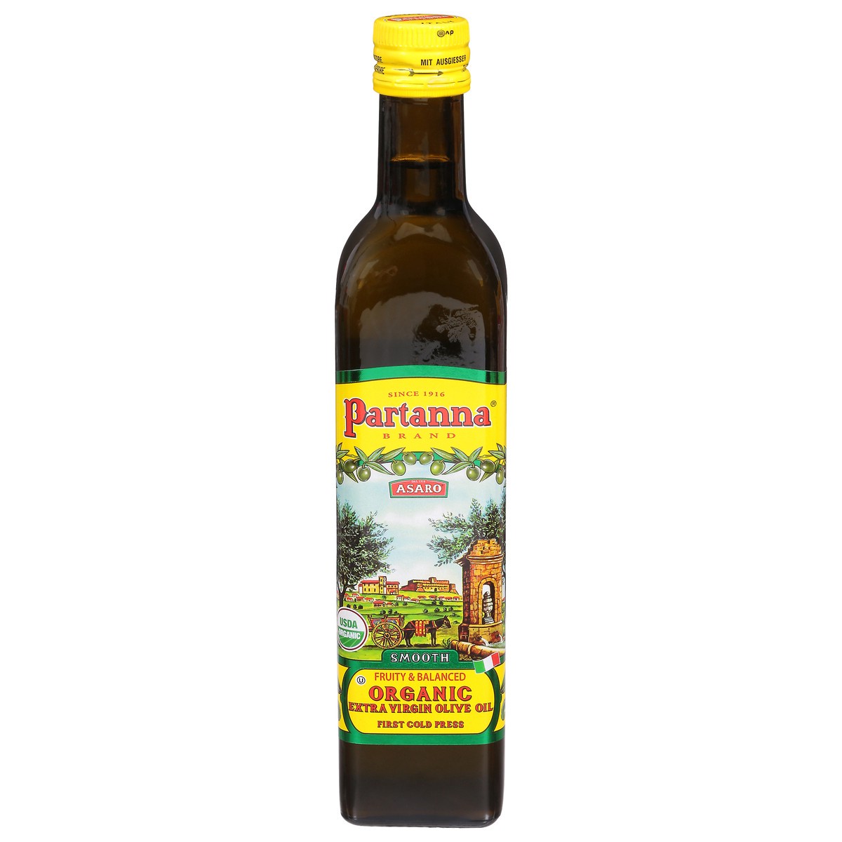 slide 1 of 13, Partanna, Olive Oil, Extra Virgin, Smooth, 500 ml