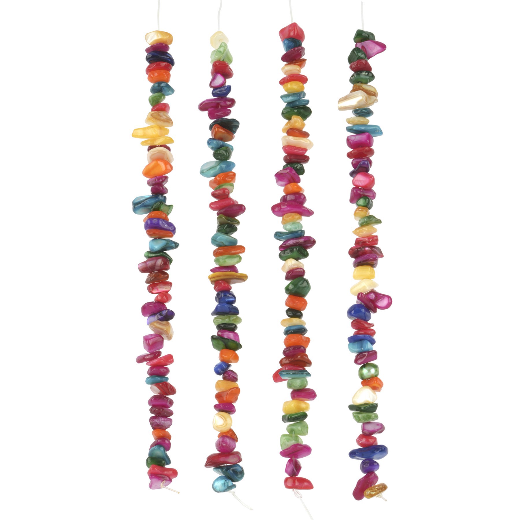 slide 3 of 3, Dyed Shell Chip Bead Mix By Bead Landing, 4mm-15mm