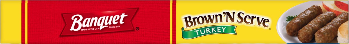 slide 8 of 12, Banquet Brown 'N Serve Fully Cooked Turkey Sausage Links 10 ea, 6.4 oz