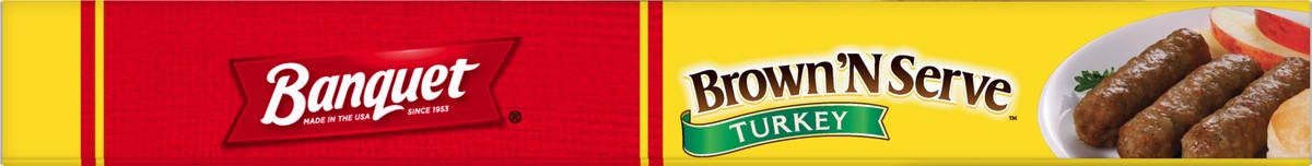 slide 2 of 12, Banquet Brown 'N Serve Fully Cooked Turkey Sausage Links 10 ea, 6.4 oz