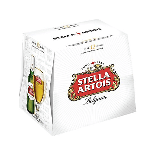 slide 1 of 1, Stella Artois Lager, 12 ct; 11.2 fl oz