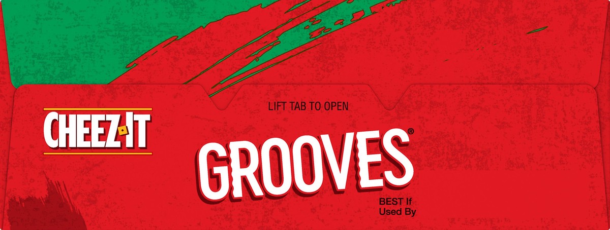 slide 2 of 7, Cheez-It Grooves Sharp White Cheddar Crunchy Cheese Crackers, 9 oz