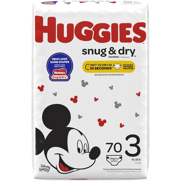 slide 1 of 1, Huggies Snug & Dry Size 3, 210 ct