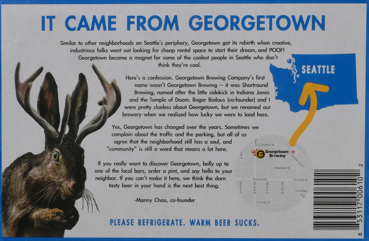 slide 7 of 10, Georgetown Brewing Co. Pale Ale Johnny Utah Beer 6 ea, 1 ct