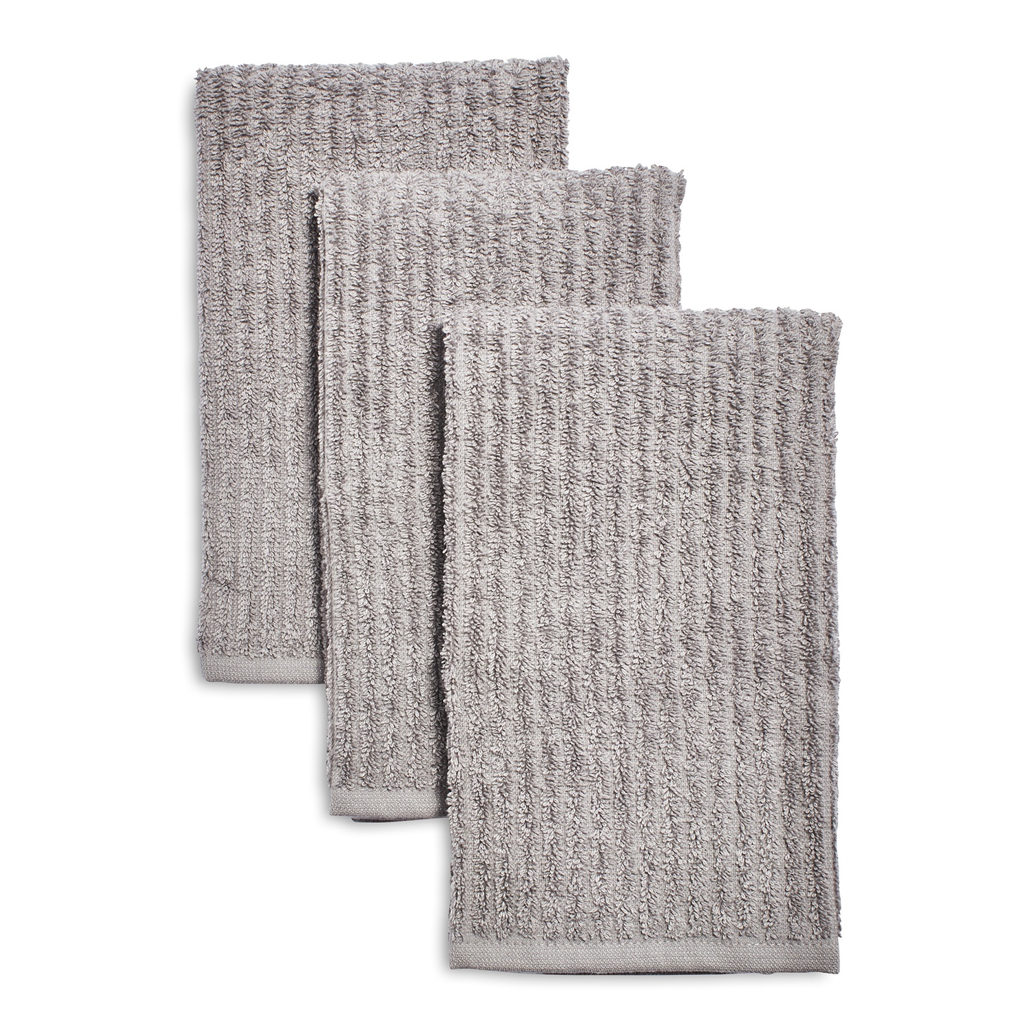 slide 1 of 1, Sur La Table Bar Mop Kitchen Towels, Gray, 3 ct; 19 in x 16 in