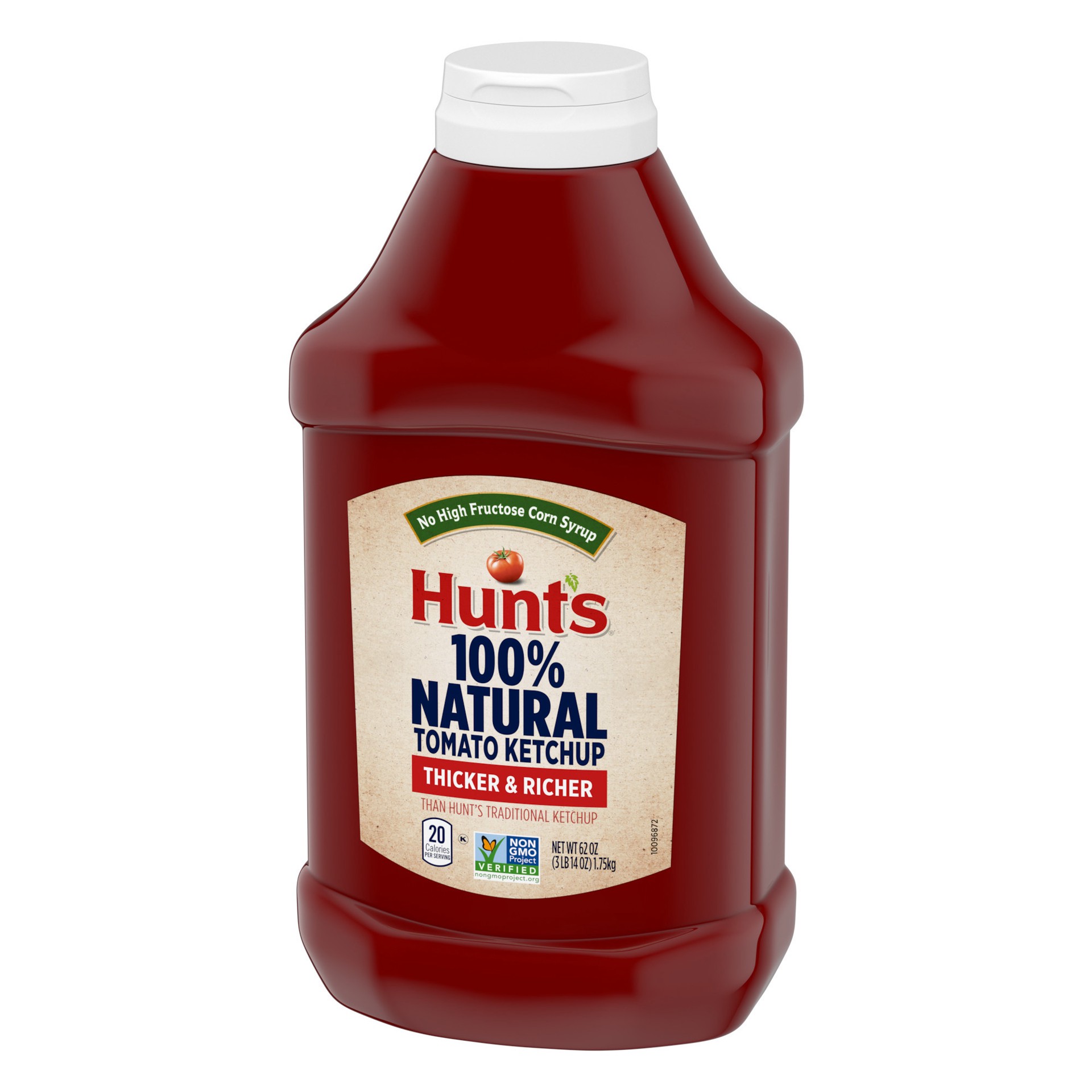 slide 5 of 5, Hunt's 100% Natural Tomato Ketchup 62 oz, 62 oz