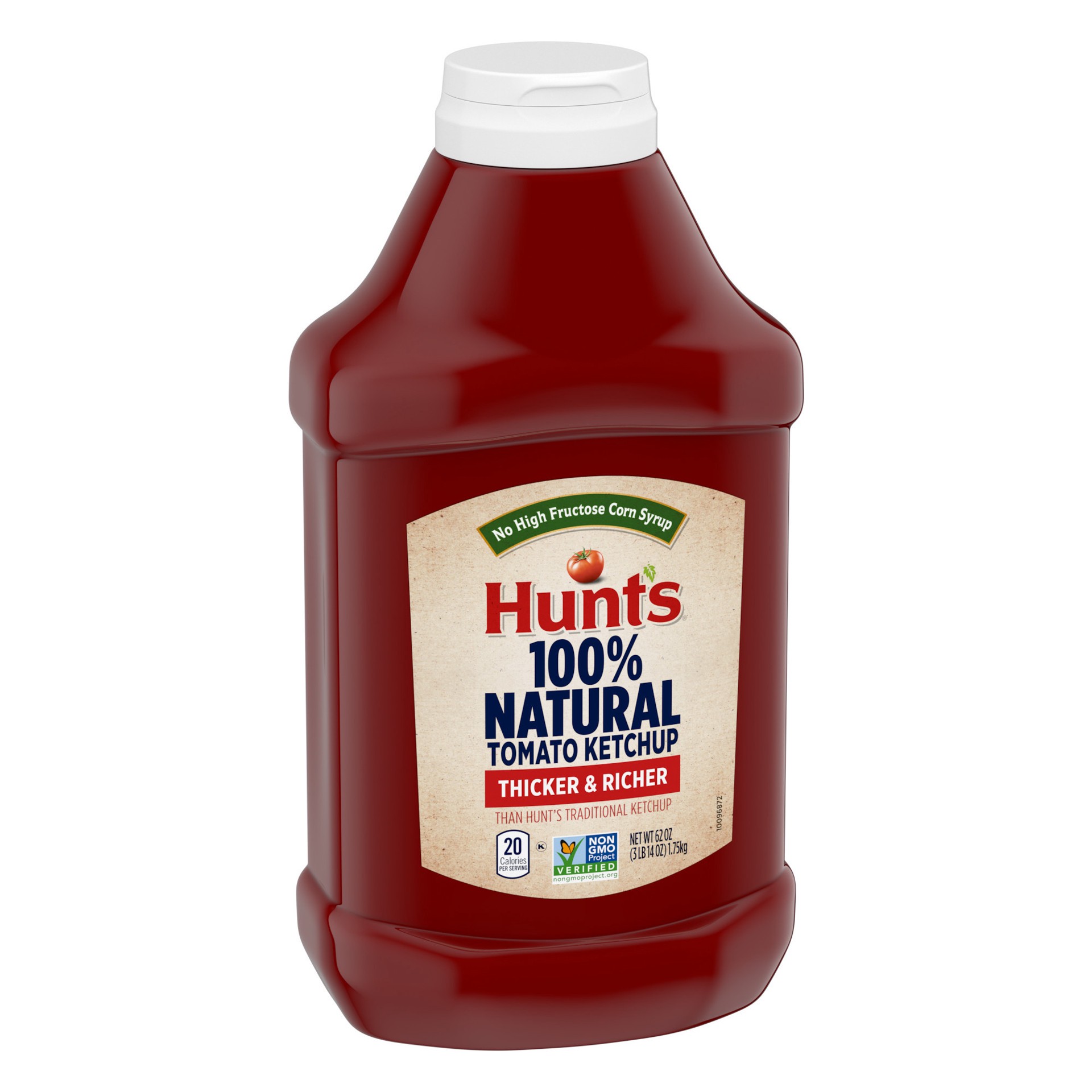 slide 3 of 5, Hunt's 100% Natural Tomato Ketchup 62 oz, 62 oz