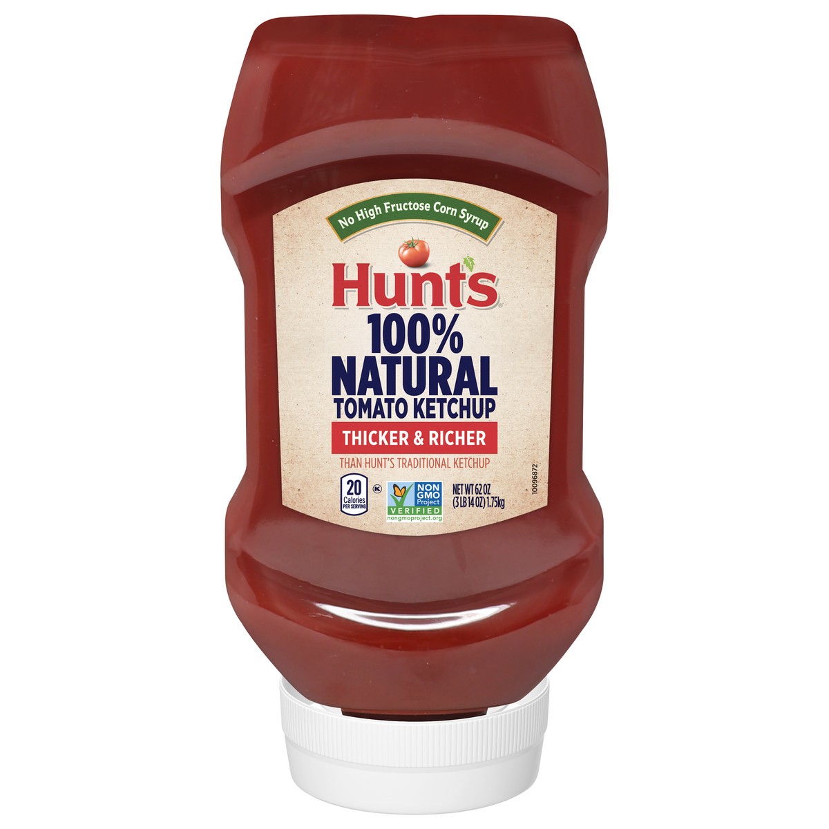 slide 1 of 5, Hunt's 100% Natural Tomato Ketchup 62 oz, 62 oz